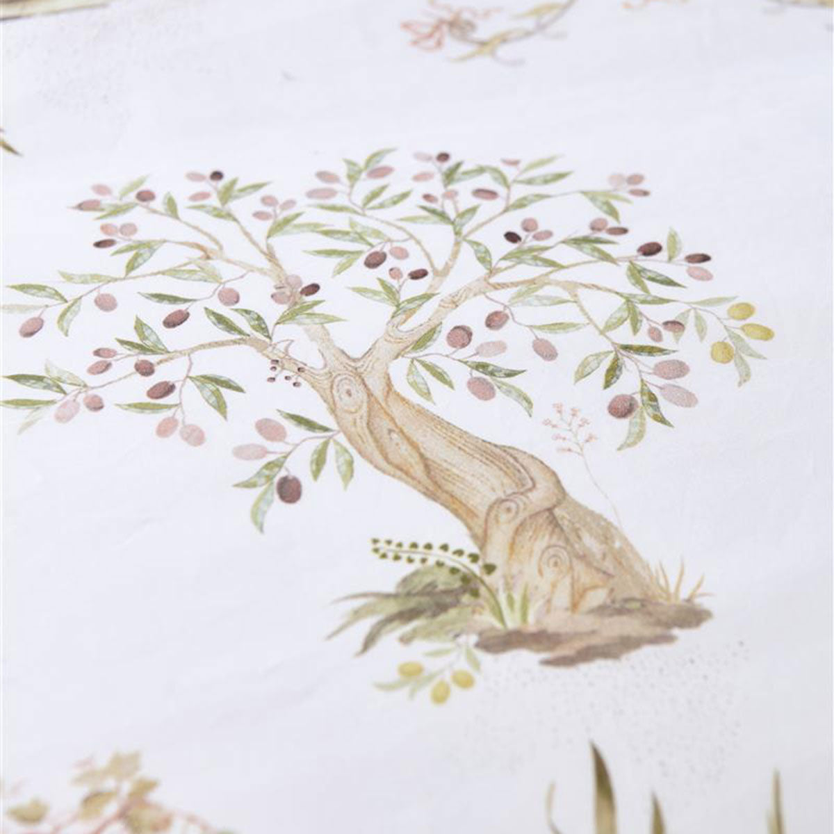 Giardini di Frutta White Cotton Quilt Cover Set Queen