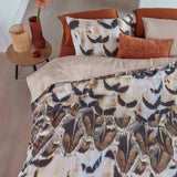 Giselle Natural Cotton Sateen Quilt Cover Set Queen