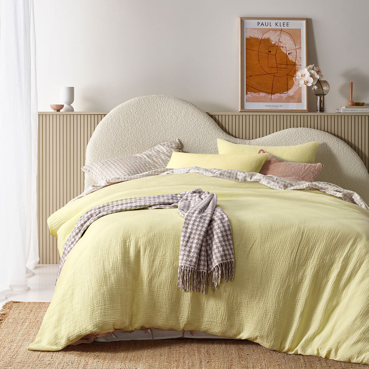 Hugo Butter Cotton Gauze Quilt Cover Set Super King