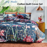 Joy Multi Cotton Quilt Cover Set Queen