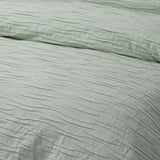 Malvern Sage Cotton Quilt Cover Set Single