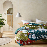 Monstera Digital Printed Cotton Quilt Cover Set Queen