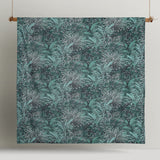 Palm Leopard Green Cotton Quilt Cover Set King