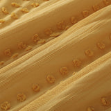 Sans Sovci Ochre Cotton Quilt Cover Set Single
