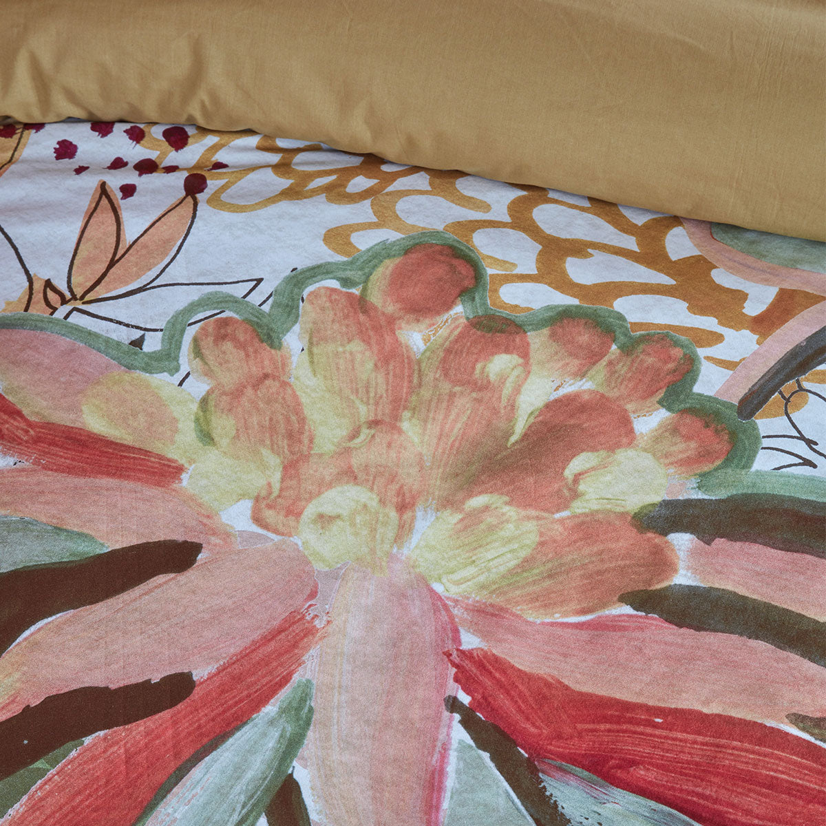 Scarlett Multi Cotton Quilt Cover Set Queen