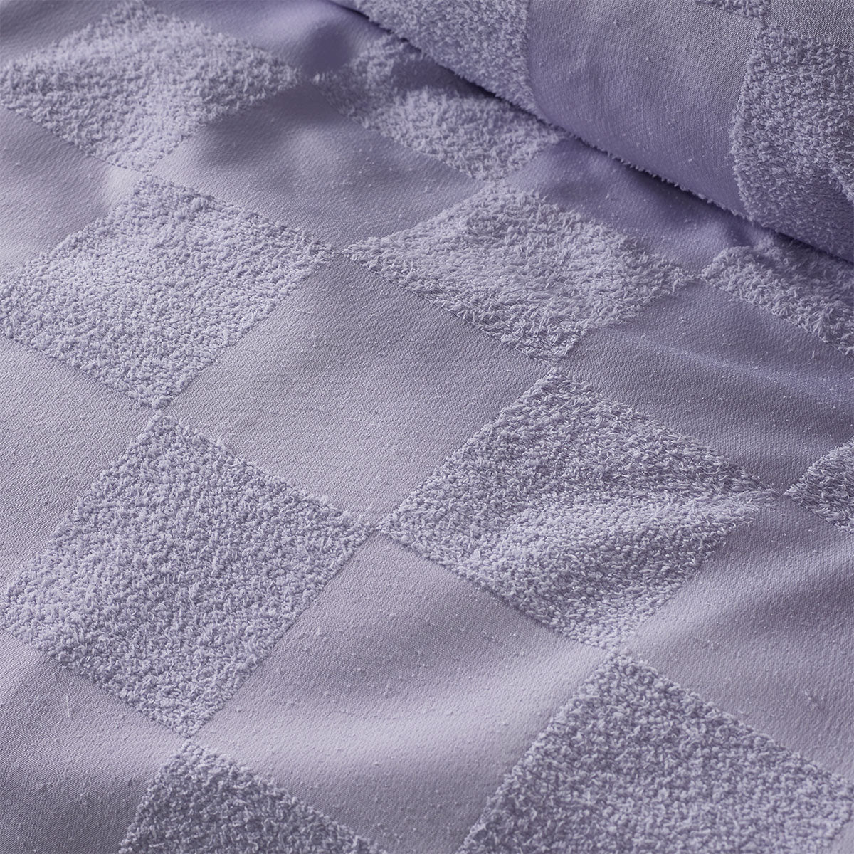 Tipo Lilac Chenille Quilt Cover Set Single