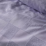 Tipo Lilac Chenille Quilt Cover Set Single