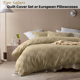 Tipo Safari Chenille Quilt Cover Set Single