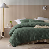 Tipo Sea Spray Chenille Quilt Cover Set Queen