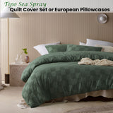 Tipo Sea Spray Chenille Quilt Cover Set Single