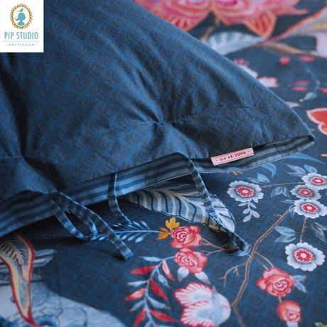 Tree of Life Dark Blue 100% Cotton Quilt Cover Set King