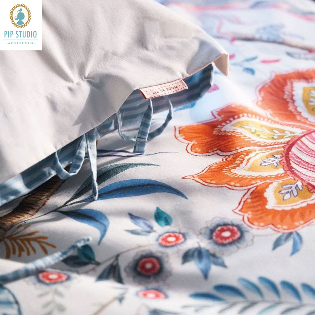 Tree of Life White 100% Cotton Quilt Cover Set Queen