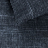 Vintage Indigo Dark Blue Cotton Quilt Cover Set Queen