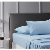 Cotton Flannelette Sheet Set Blue Single