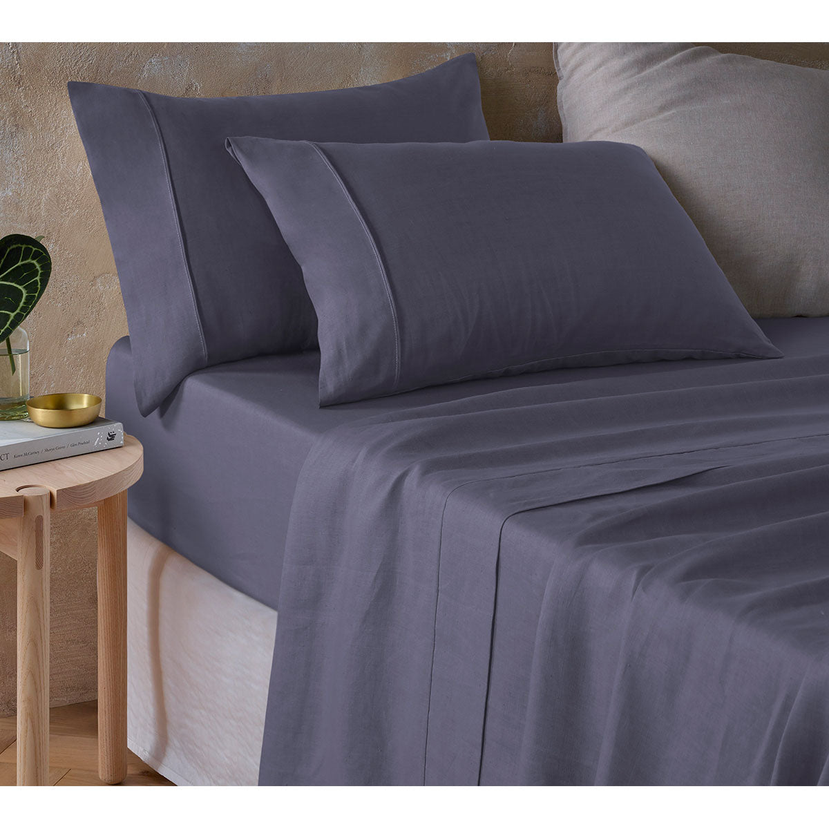 Grisaille Hemp Sheet Set Queen