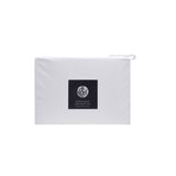 White/Black Piped Hotel Deluxe Cotton Sheet Set Queen