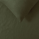 100% Linen Olive Sheet Set Single