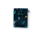 Les Fleurs Dark Blue Wash Mitt 16cm x 22cm