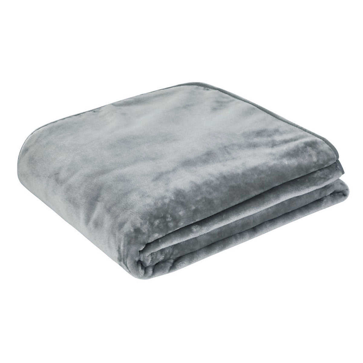 450gsm Solid Faux Mink Blanket Graphite