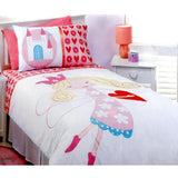 250TC Love Heart Fairy Quilt Cover Set Single