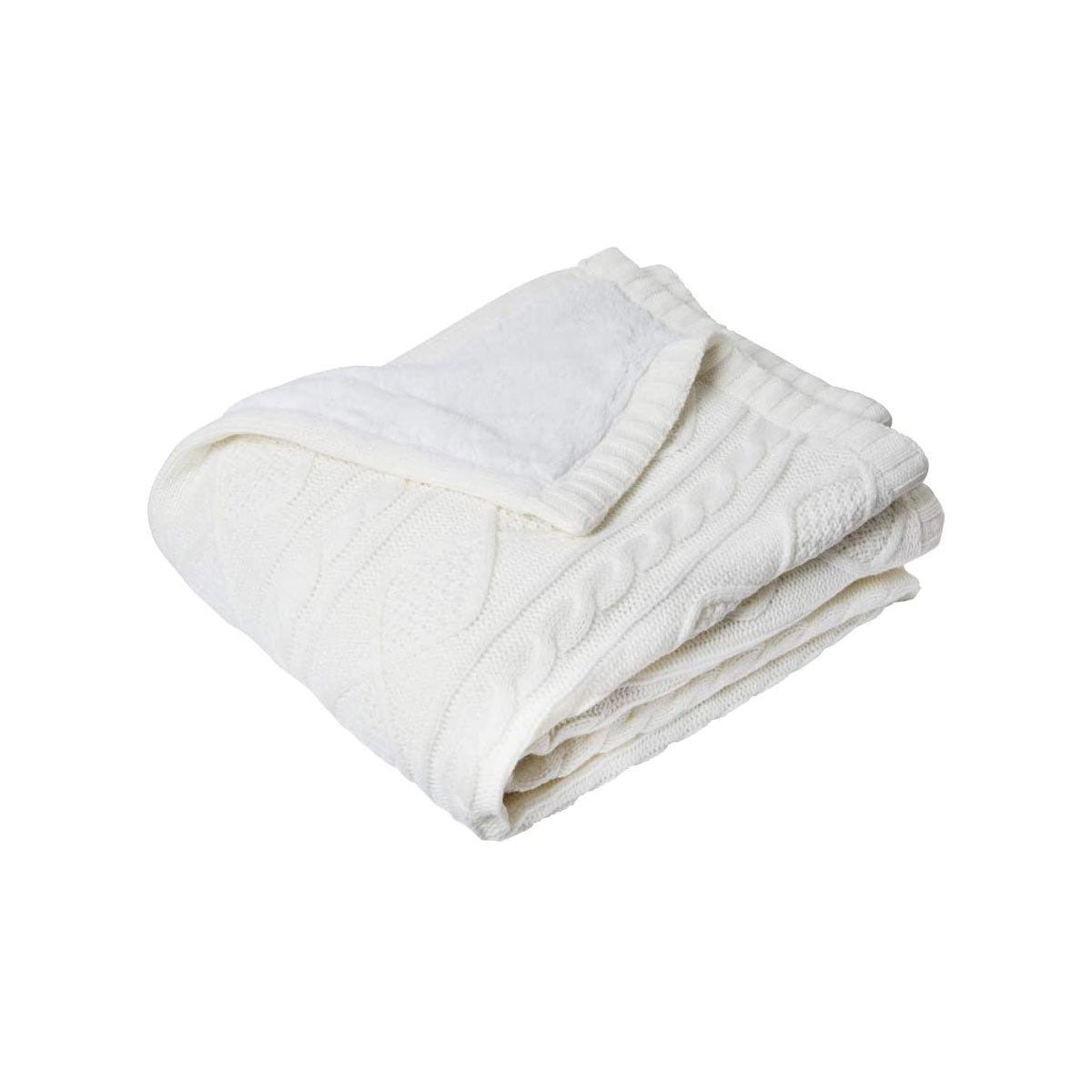 Alberta Knit Throw Rug Ivory