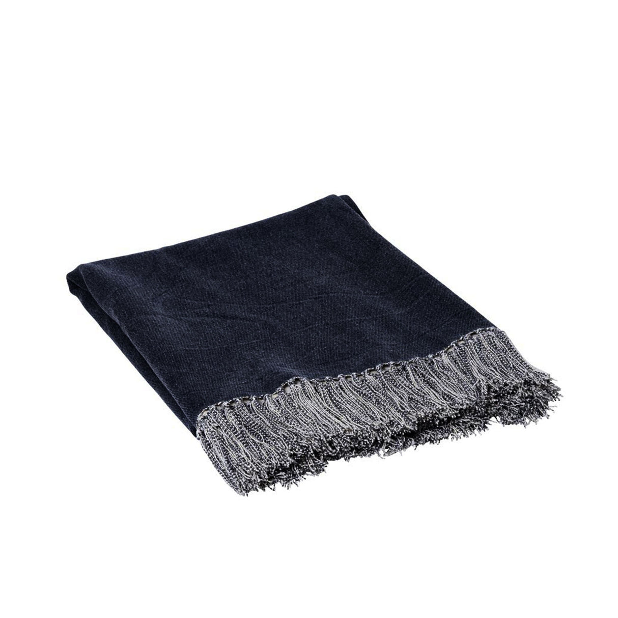 Idris Cotton Throw Indigo Home