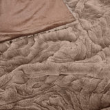 Rita Woodsmoke Faux Mohair Throw Rug 130 x 160cm