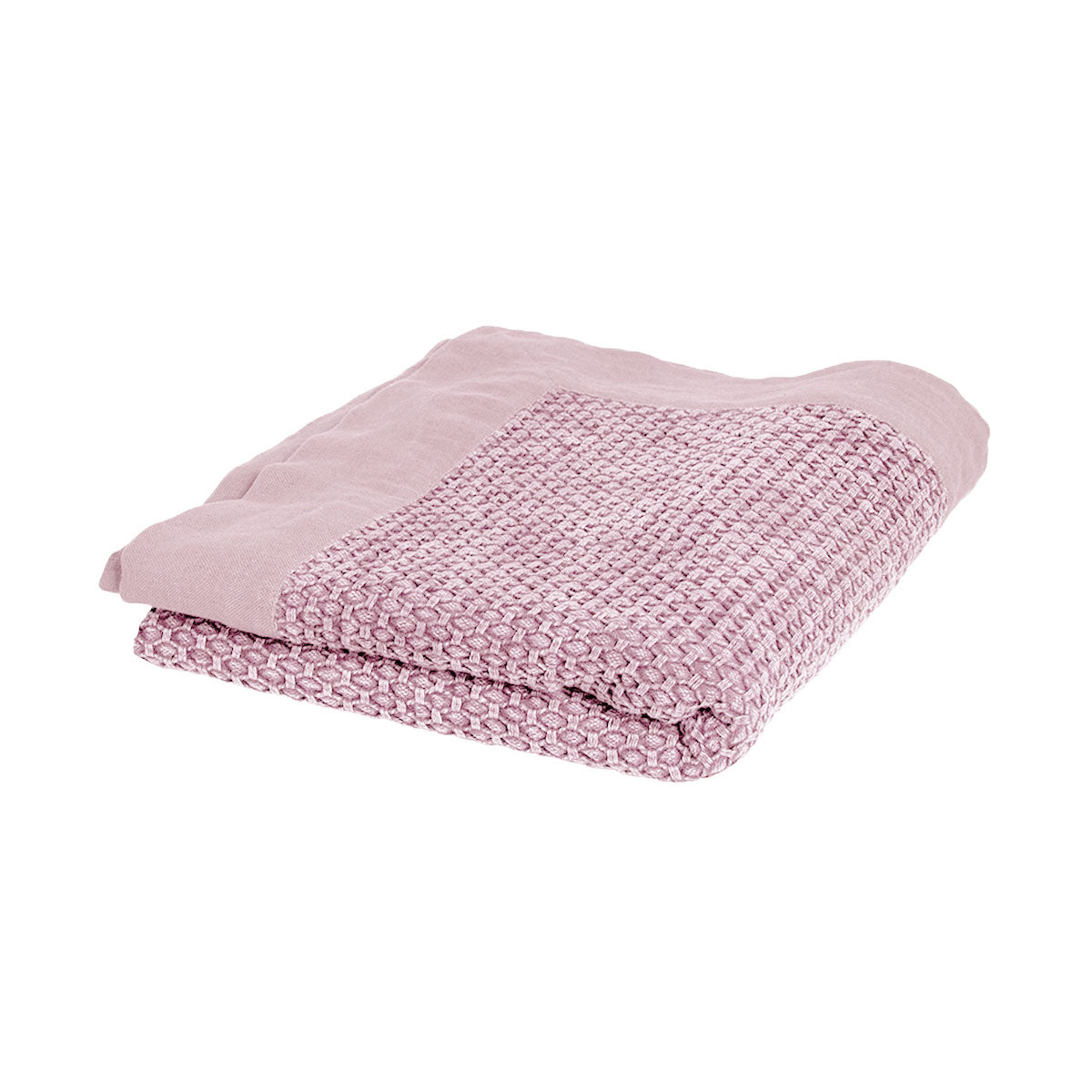 Taylor Cotton Jacquard Throw Rug Rose Pink