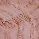Zen Luxury Fringe Throw 130 x 160cm Clay Pink