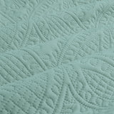 Eddison Bluestone Light Quilted Embossed Quilt Cover Set King