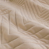 Hana Champagne Embossed Velvet Quilt Cover Set King