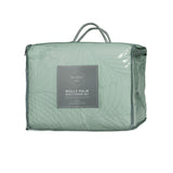 Molly Palm Green Quilted Quilt Cover Set Queen