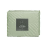 Preston Pale Green Embossed Quilt Cover Set Queen