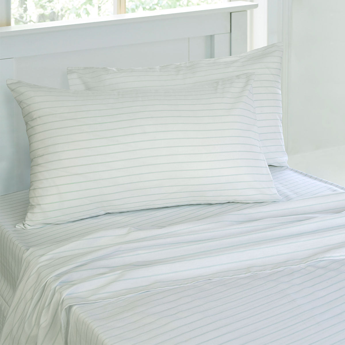 Striped Sheet Set Chambray Double