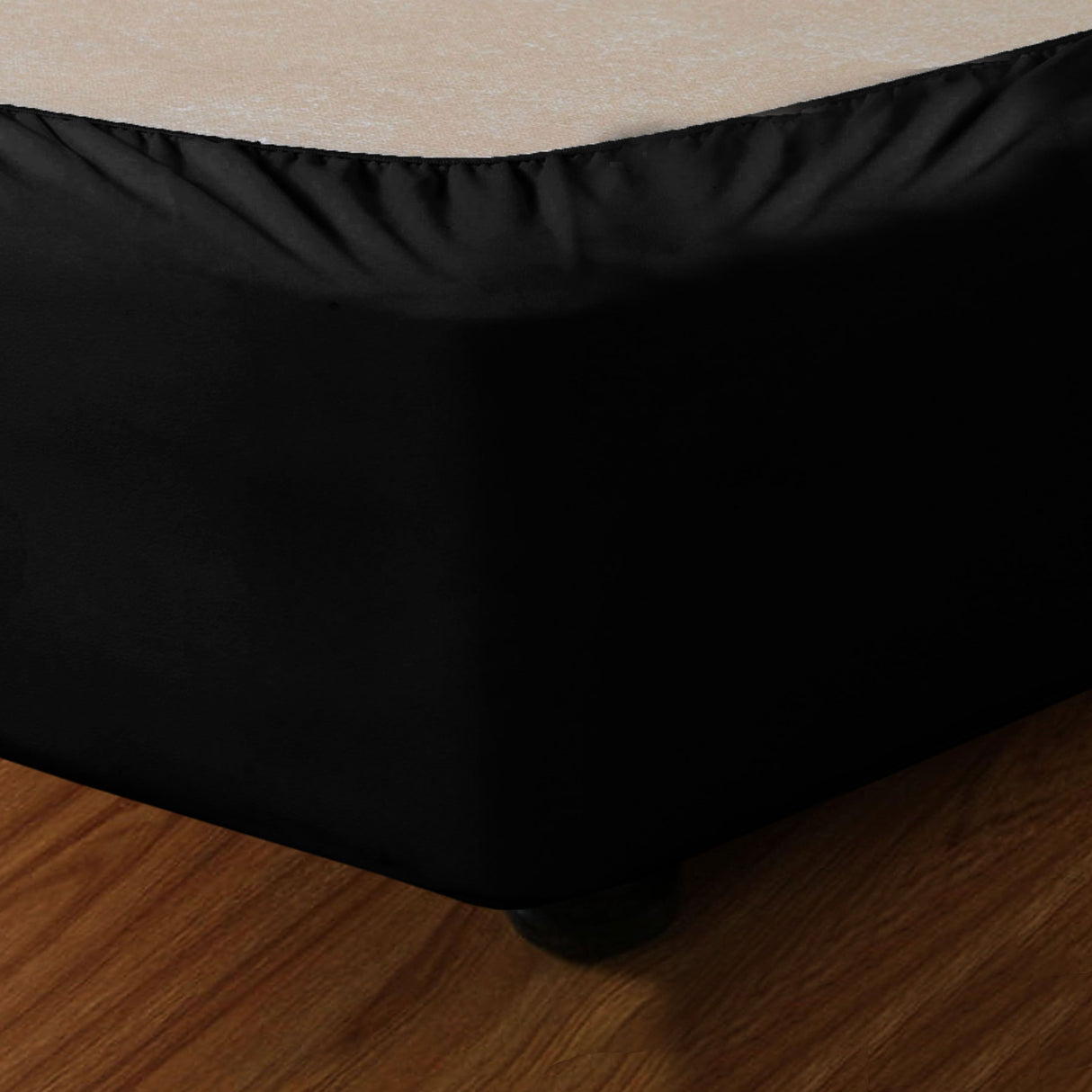 Stretch Valance Ebony (Black) KING