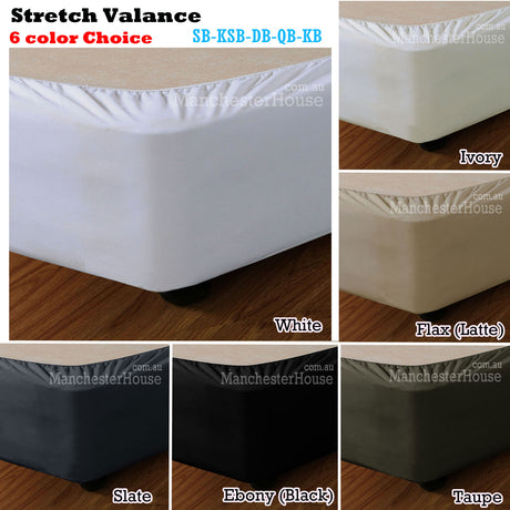 Stretch Valance Slate DOUBLE