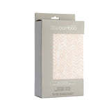 Jersey Fitted Sheet Cot Size Herringbone Dusty Pink