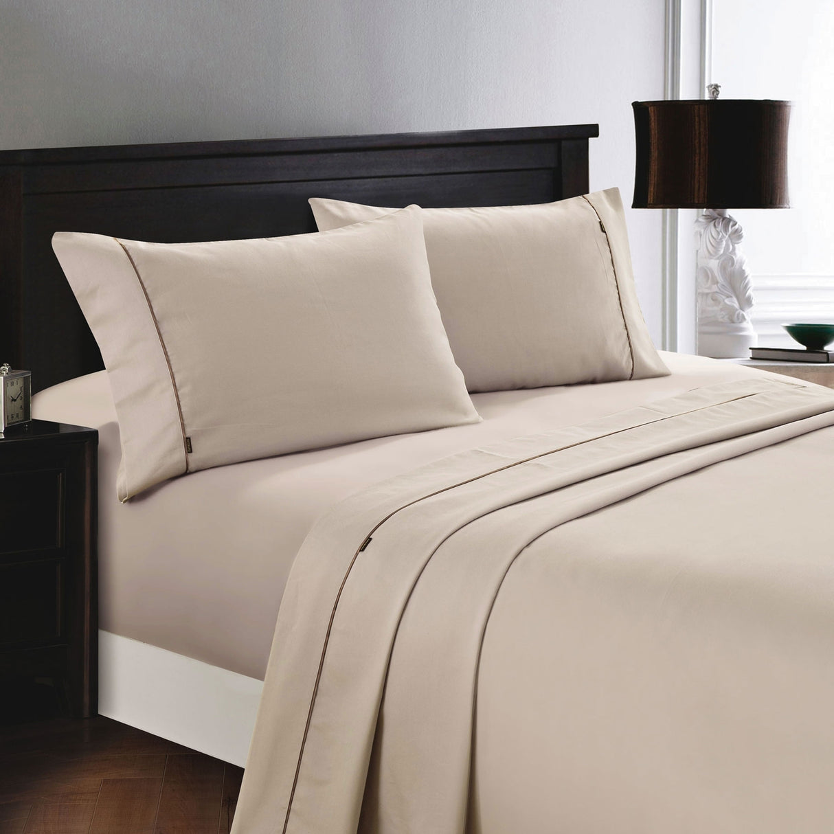 1200TC Cotton Rich Sheet Set Linen King Single