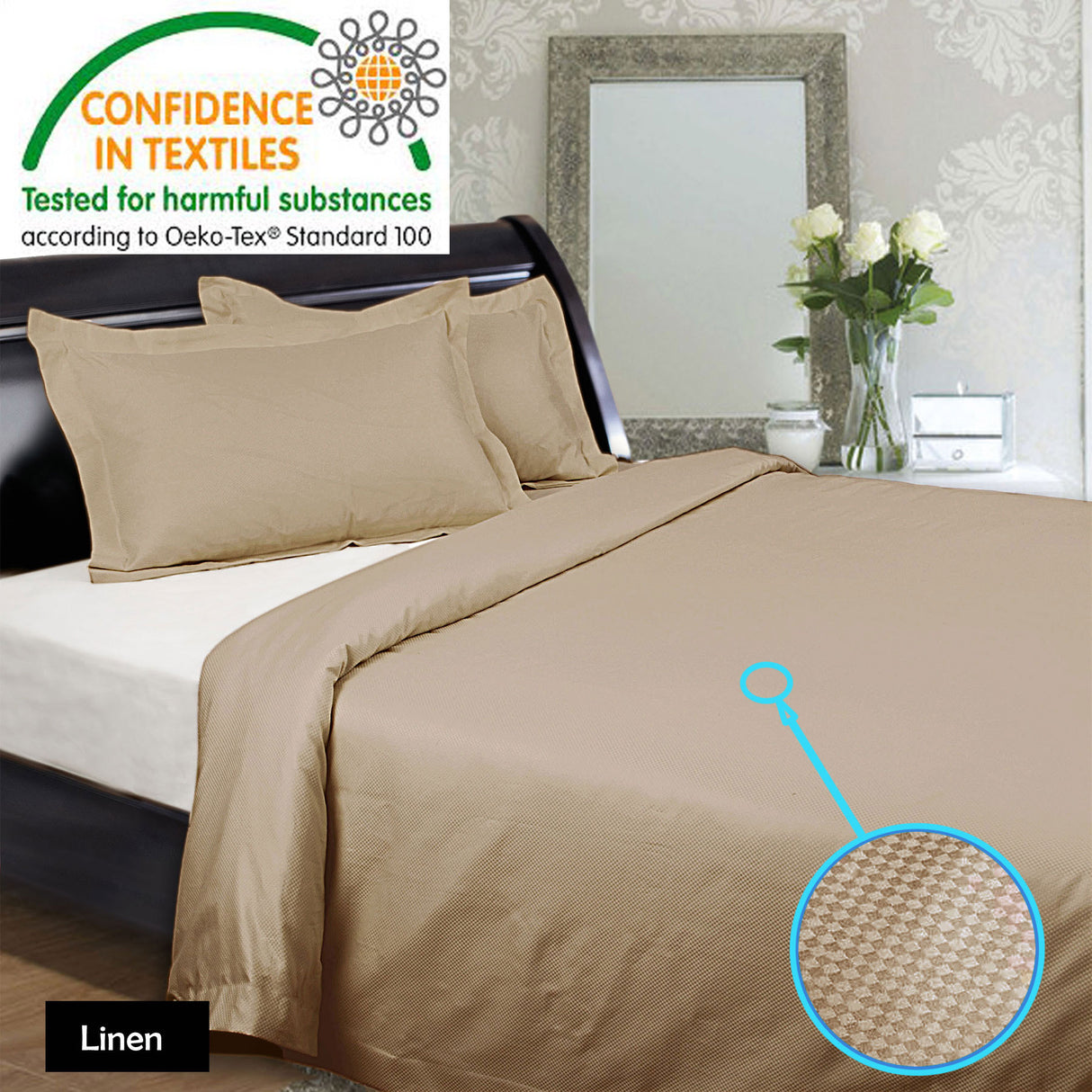 1350TC Sheet Set Linen KING