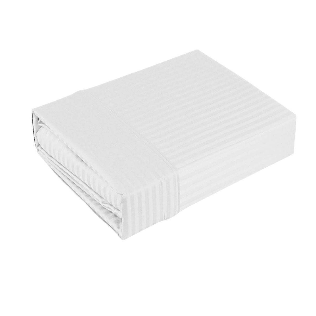 1000TC American Pima Cotton Narrow Stripe Sheet Set White King