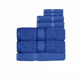 550gsm Cotton 7 Pce Bath Sheet Set Royal Blue