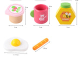 Kids Wooden Kitchen Tea Set Pretend Play