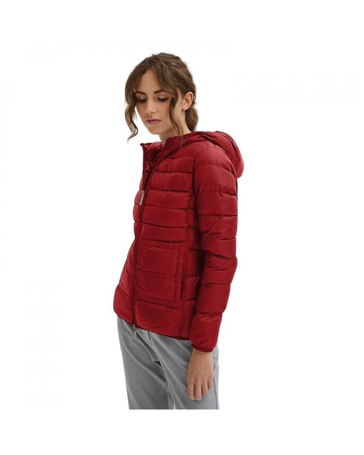 Short Down Jacket with Ultra Light Hood L Women