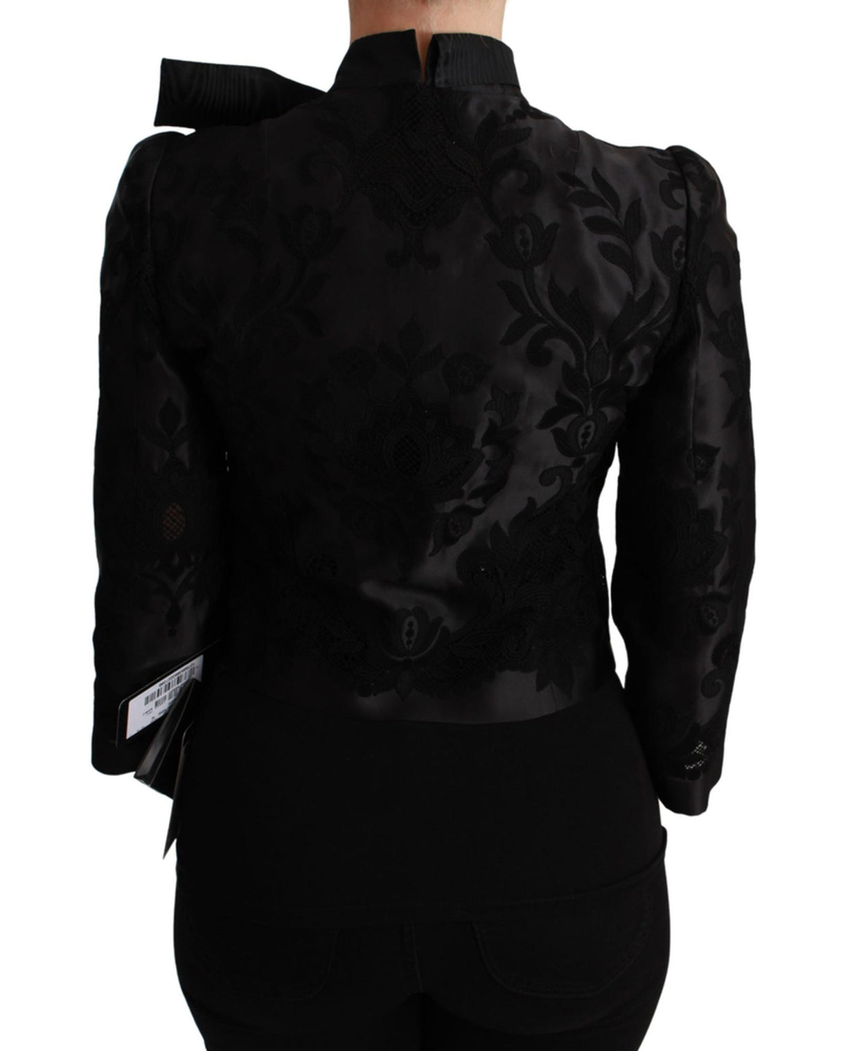 Gorgeous Dolce &amp; Gabbana Blazer Corset Jacket with Floral Jacquard Pattern 38 IT Women