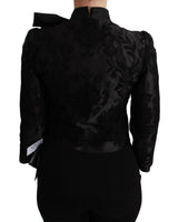 Gorgeous Dolce &amp; Gabbana Blazer Corset Jacket with Floral Jacquard Pattern 38 IT Women