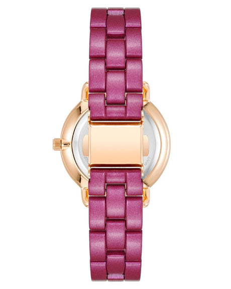 Rose Gold Fashion Watch with Rhine Stone Facing One Size Women