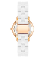 Rose Gold Fashion Watch with Rhine Stone Facing One Size Women
