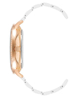 Rose Gold Fashion Watch with Rhine Stone Facing One Size Women