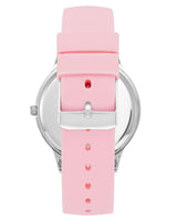 Silver Analog Fashion Watch with Rhine Stone Facing One Size Women
