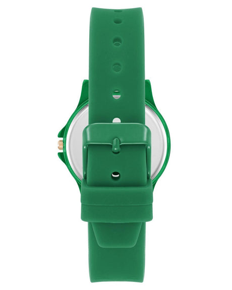 Green Fashion Quartz Analog Watch with Rhinestone Facing One Size Women